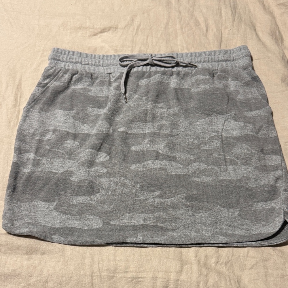 Maurices Gray Camouflage Mini Skirt